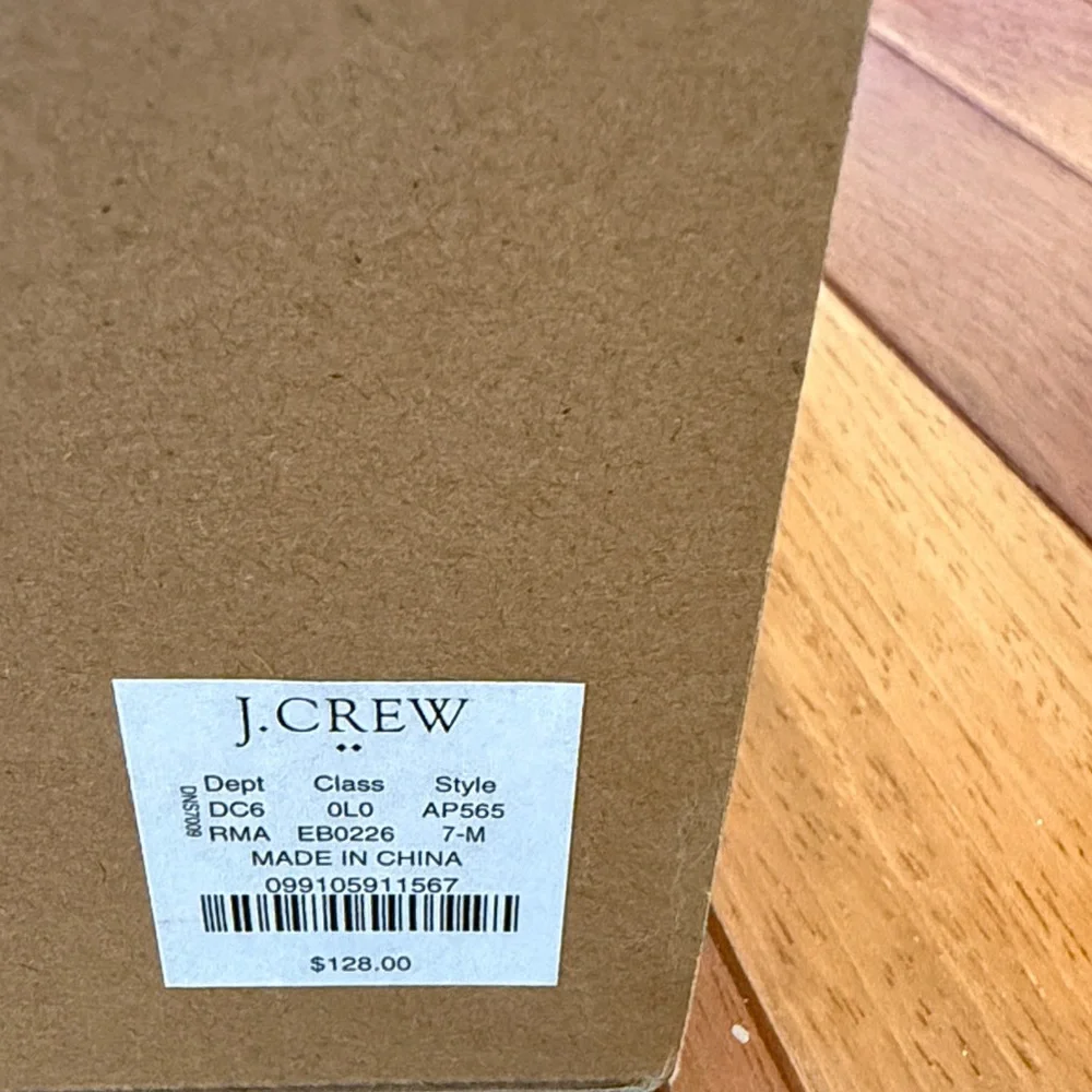 J. Crew Leopard Espadrille Ankle-Strap Wedges in Tan & Black - Picture 3 of 3